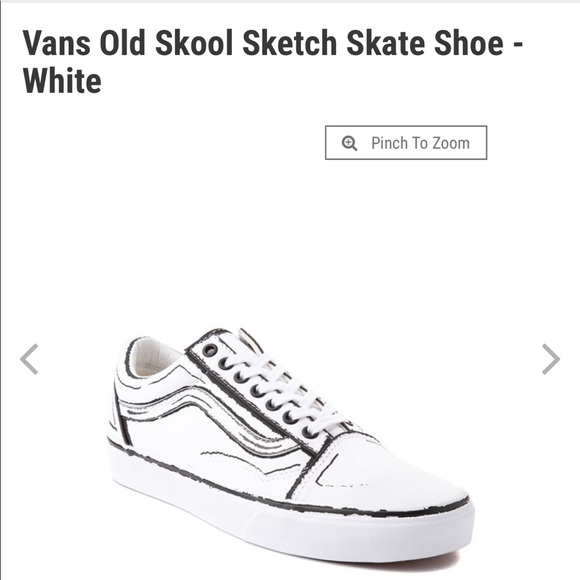 old skool sketch vans